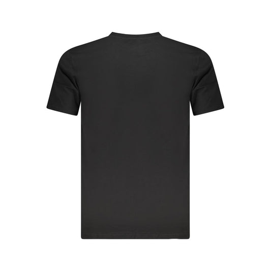 Cavalli Class Black Cotton Men T-Shirt