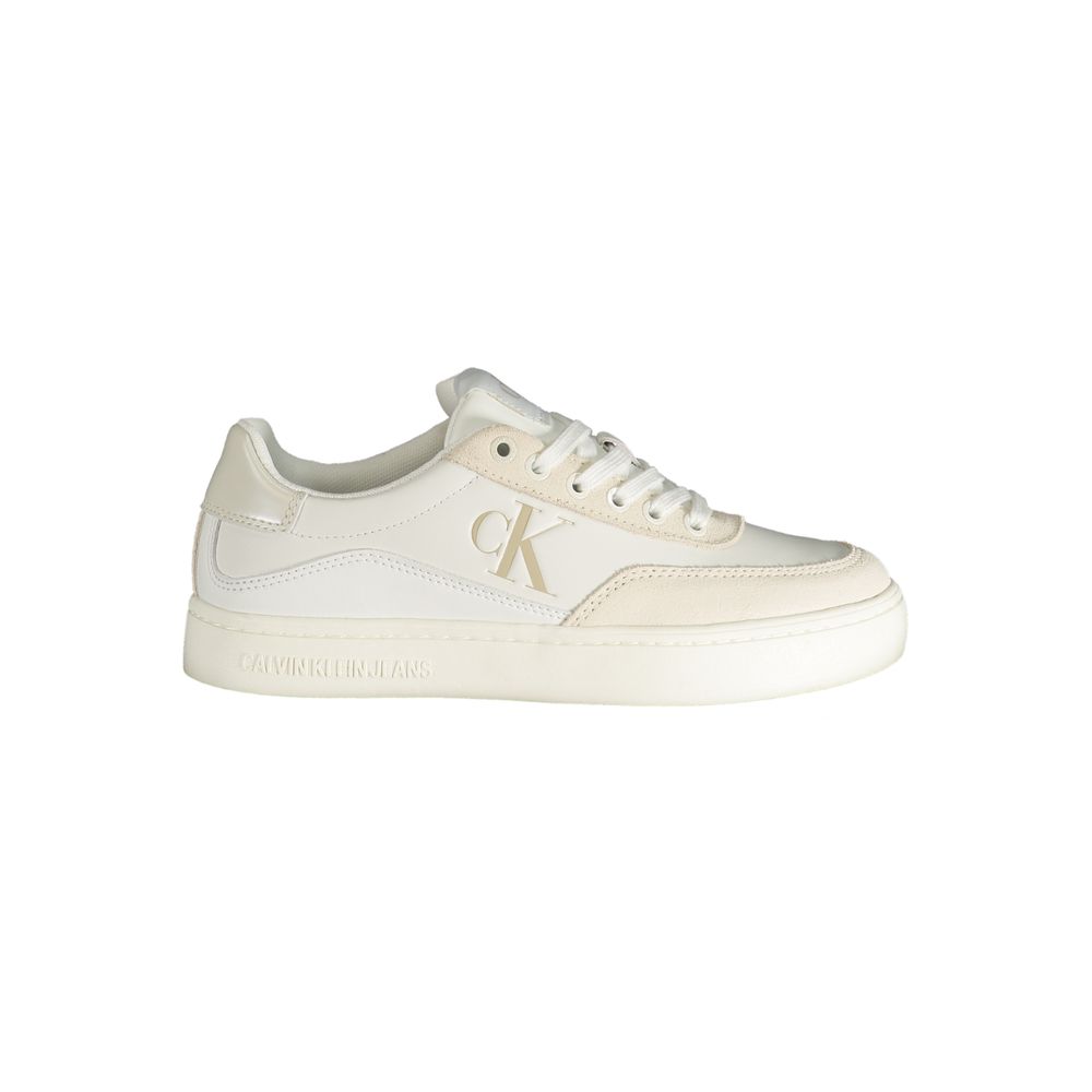 Calvin Klein Bianco Polyurethane Men Sneaker