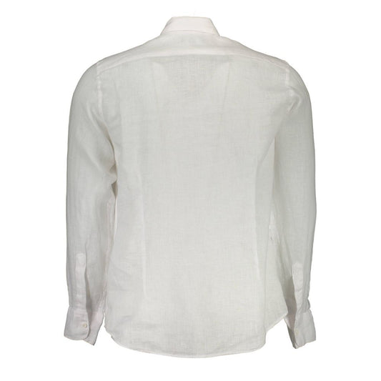 La Martina Bianco Linen Mens Shirt
