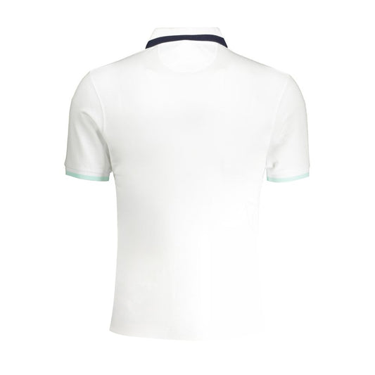 La Martina White Cotton Men Polo Shirt
