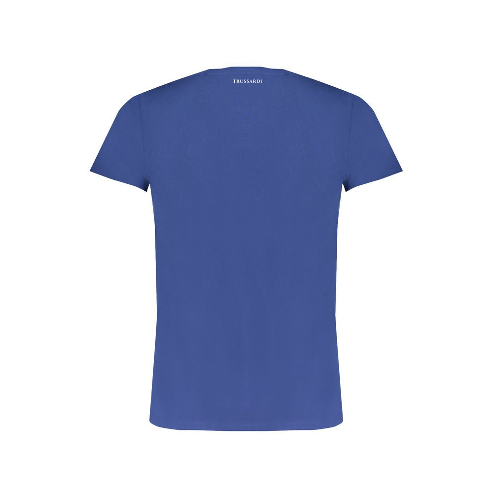 Trussardi Blue Cotton Men T-Shirt