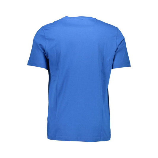 Diesel Blu Cotton Men T-Shirt