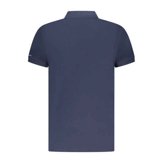 Trussardi Blue Cotton Men Polo Shirt