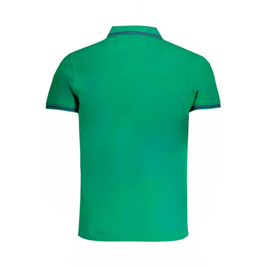Cavalli Class Verde Cotton Men Polo Shirt