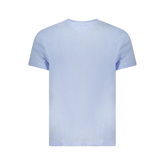 Tommy Hilfiger Azzurro Cotton Men's T-Shirt