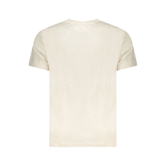 Tommy Hilfiger Beige Cotton Men's T-Shirt