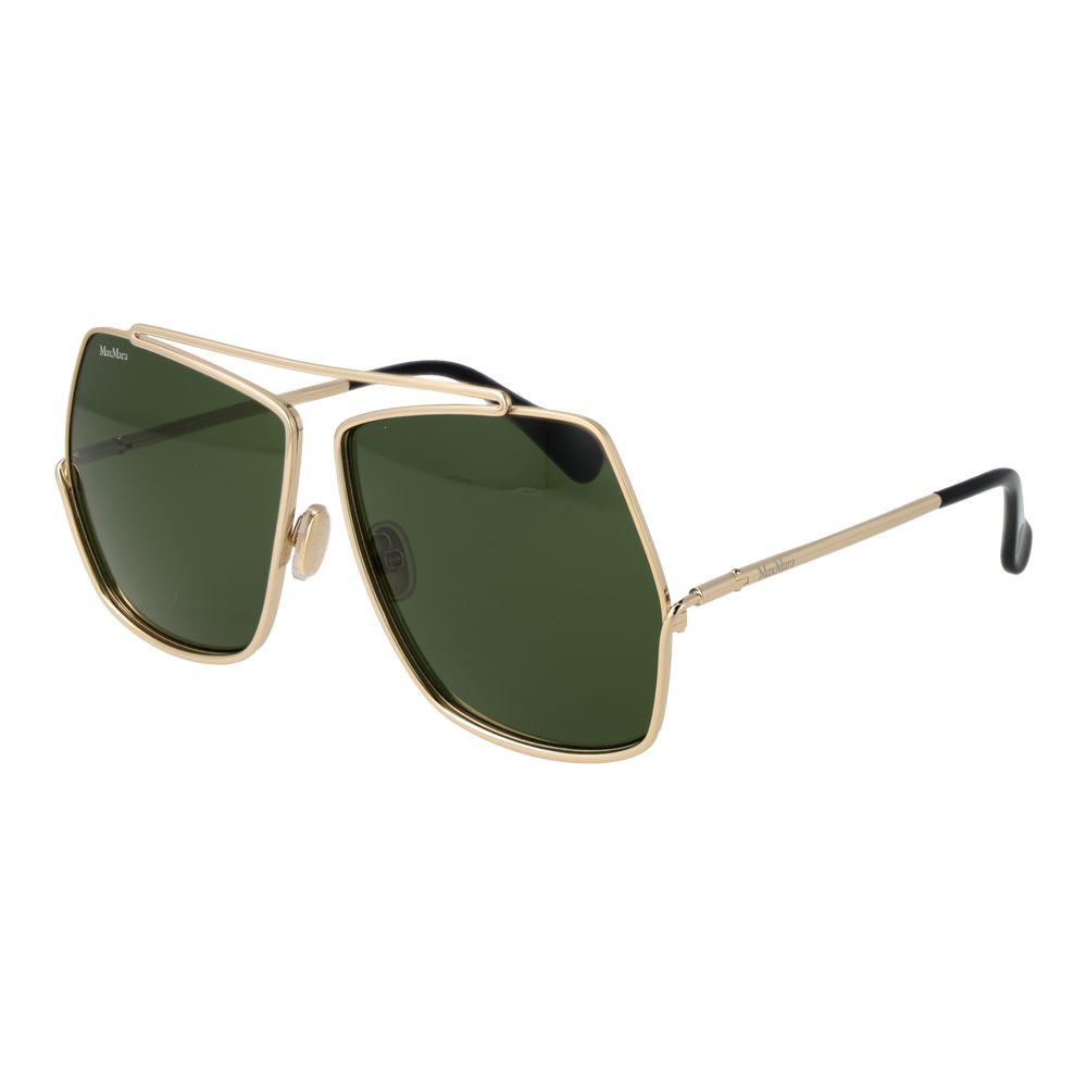 Max Mara Gold Metal Sunglasses - Qutton