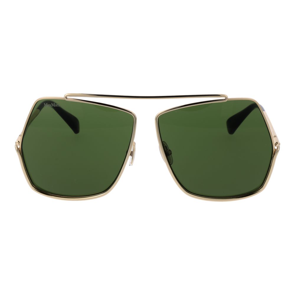 Max Mara Gold Metal Sunglasses - Qutton