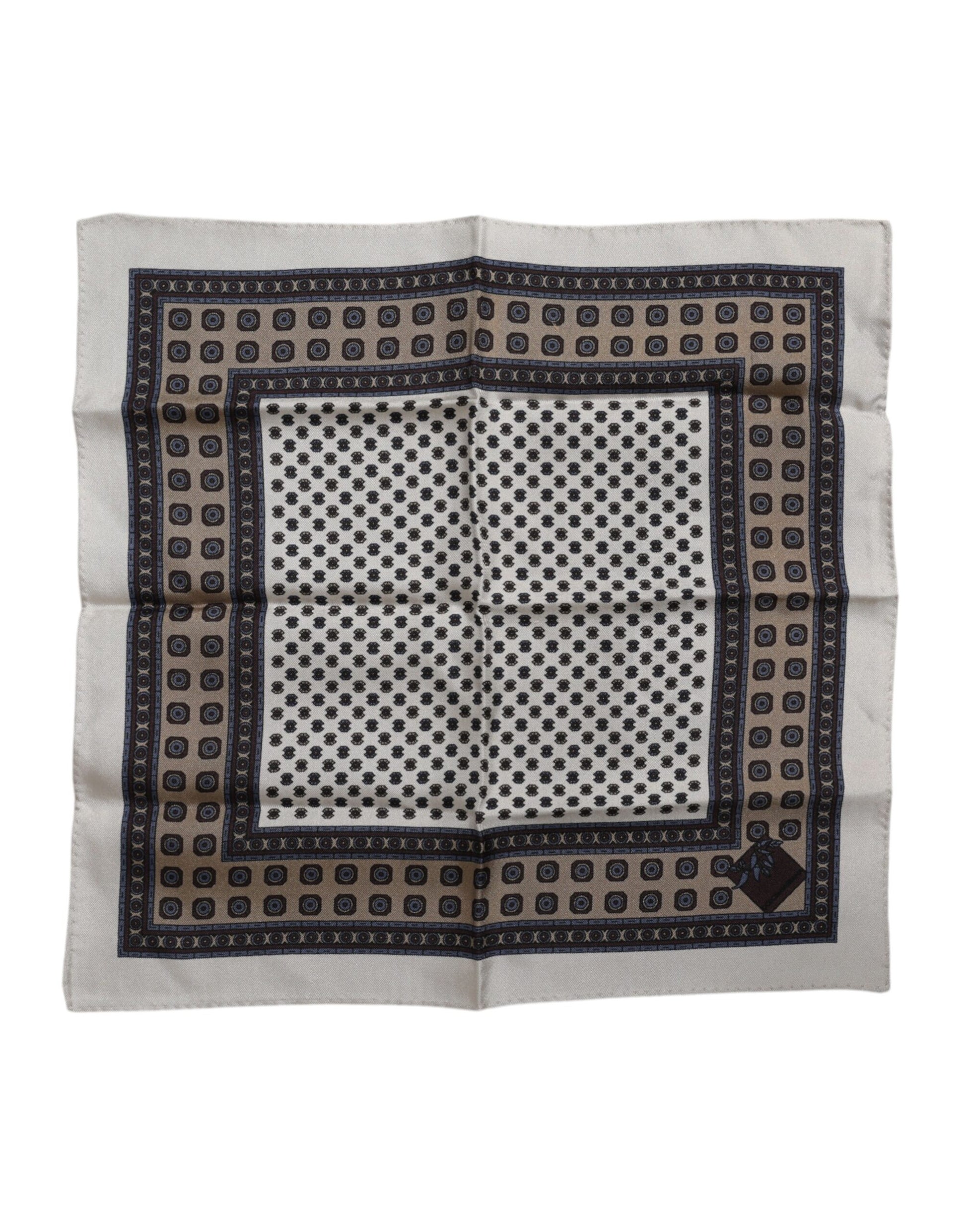 Dolce & Gabbana Multicolor Patterned Square Men Foulard Scarf