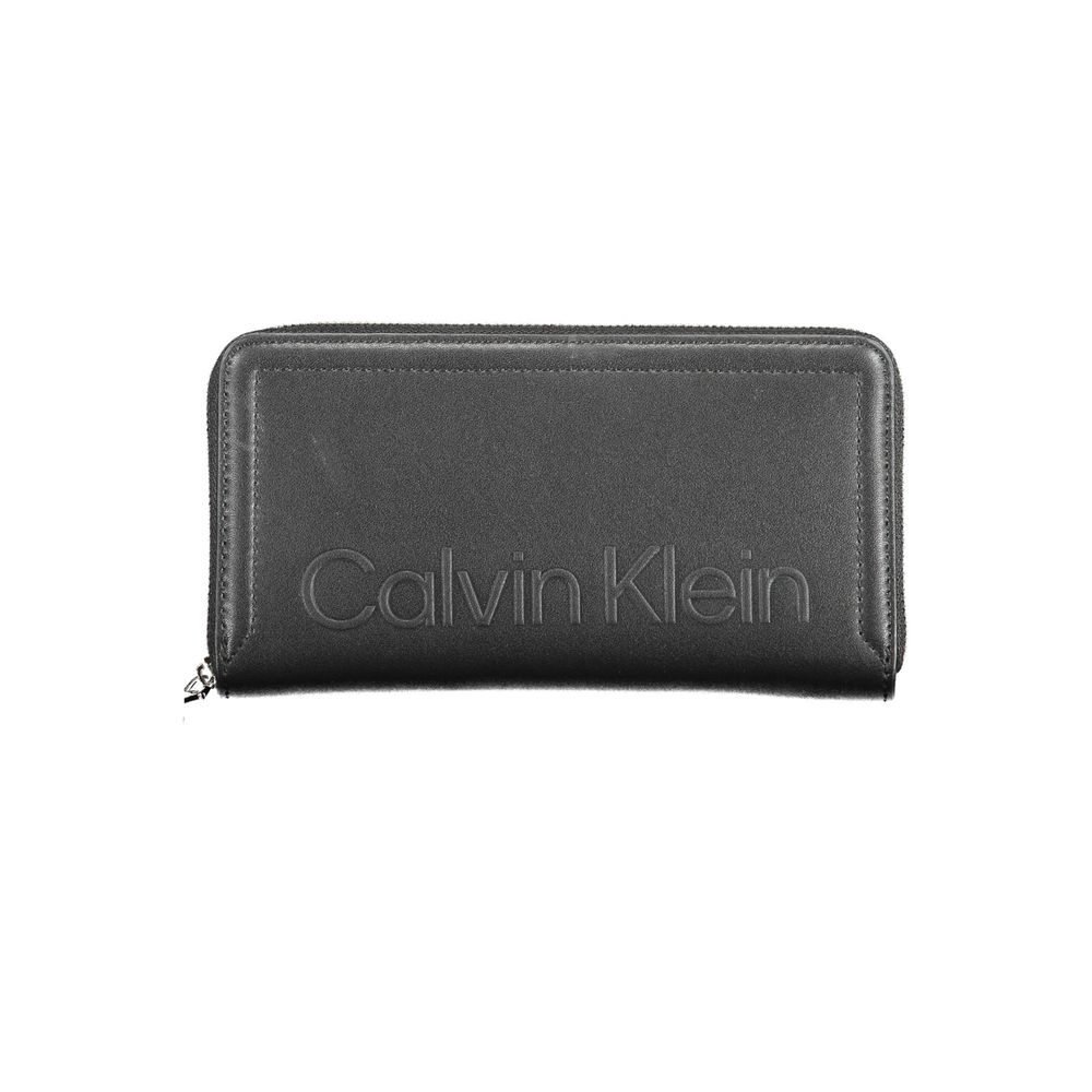 Calvin Klein Black Polyurethane Women Wallet - Qutton