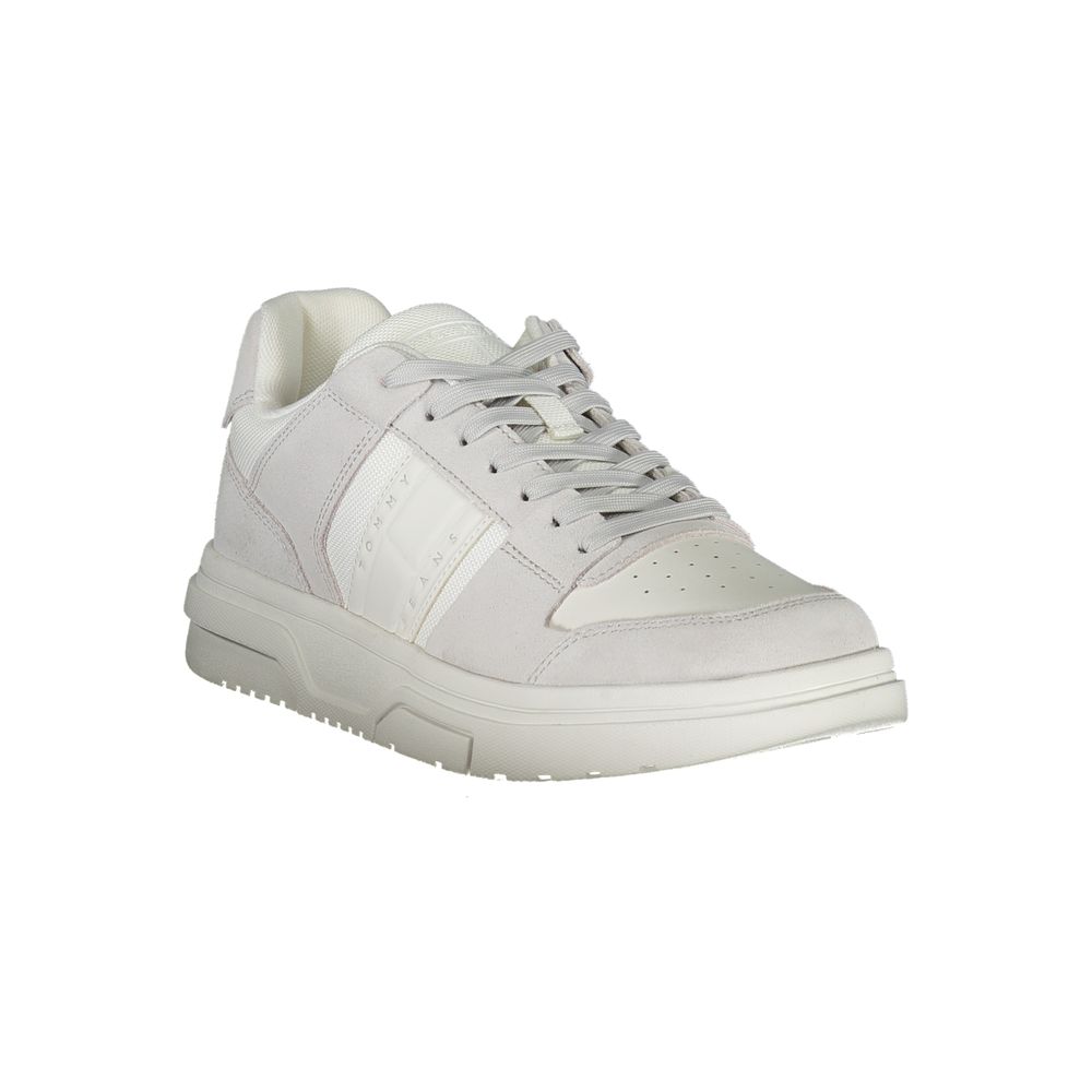 Tommy Hilfiger White Polyester Athletic Sneakers