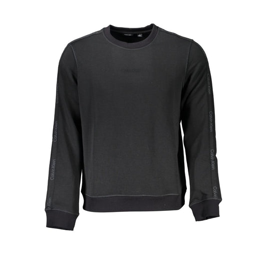 Calvin Klein Black Polyester Men Sweatshirt