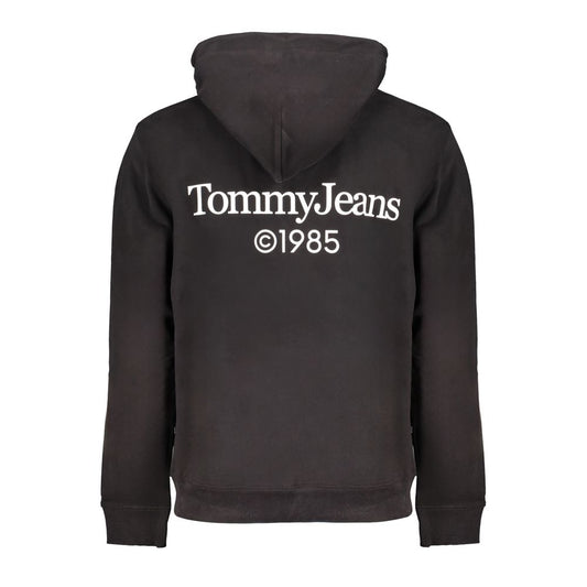 Tommy Hilfiger Black Cotton Men's Sweatshirt Hoodie