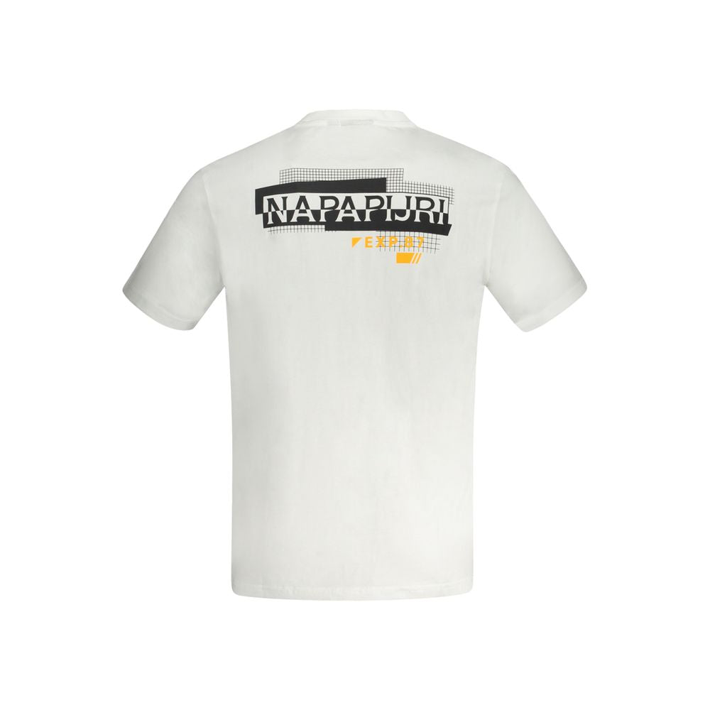 Napapijri Bianco Cotton Men T-Shirt
