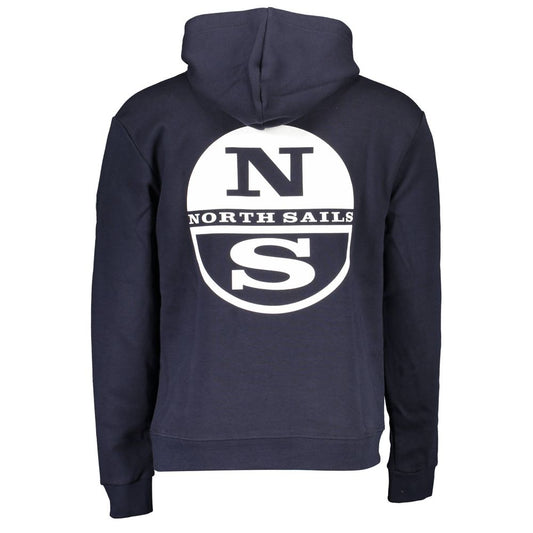 North Sails Blue Cotton Men's Sweatshirt