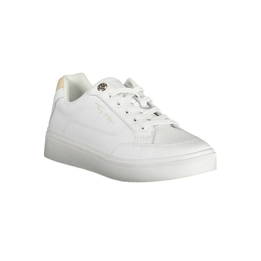 Tommy Hilfiger White Leather Women Sneaker