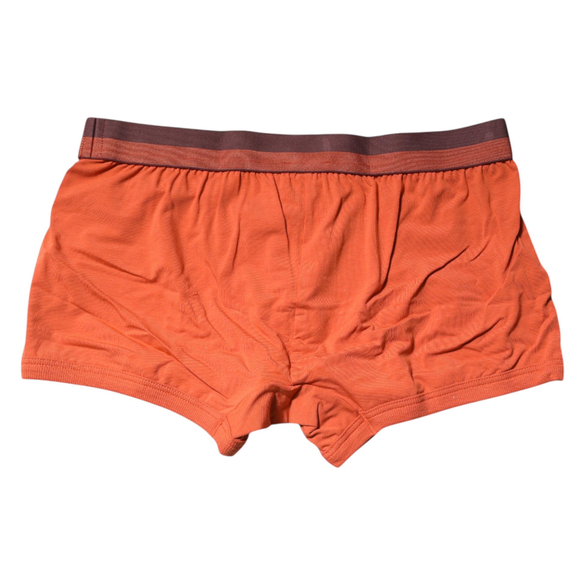 Dolce & Gabbana Orange Cotton Regular Boxer Brief Underwear