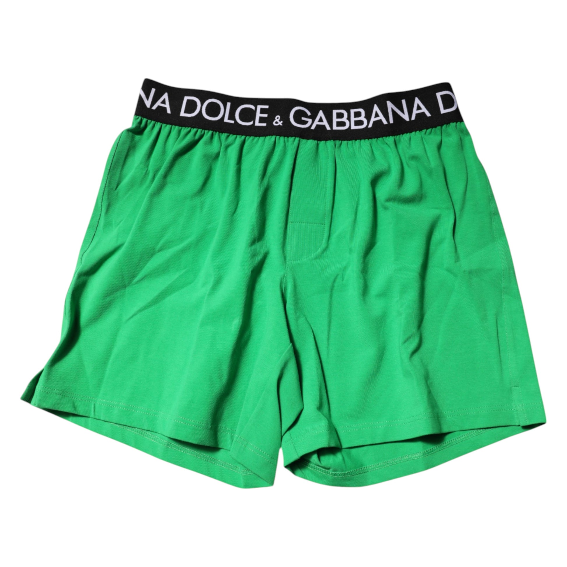 Dolce & Gabbana Green Cotton Regular Boxer Shorts Underwear - Qutton