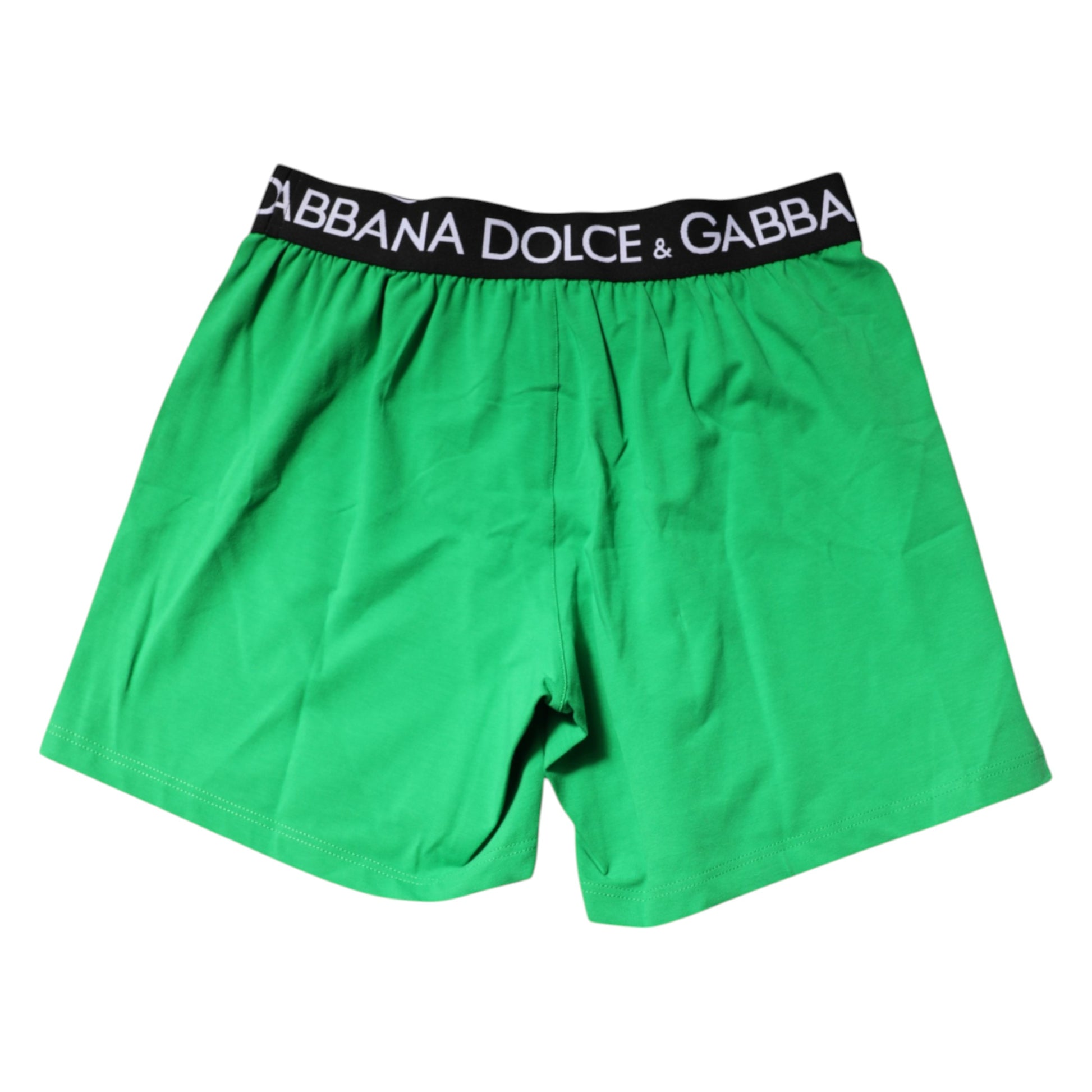 Dolce & Gabbana Green Cotton Regular Boxer Shorts Underwear - Qutton