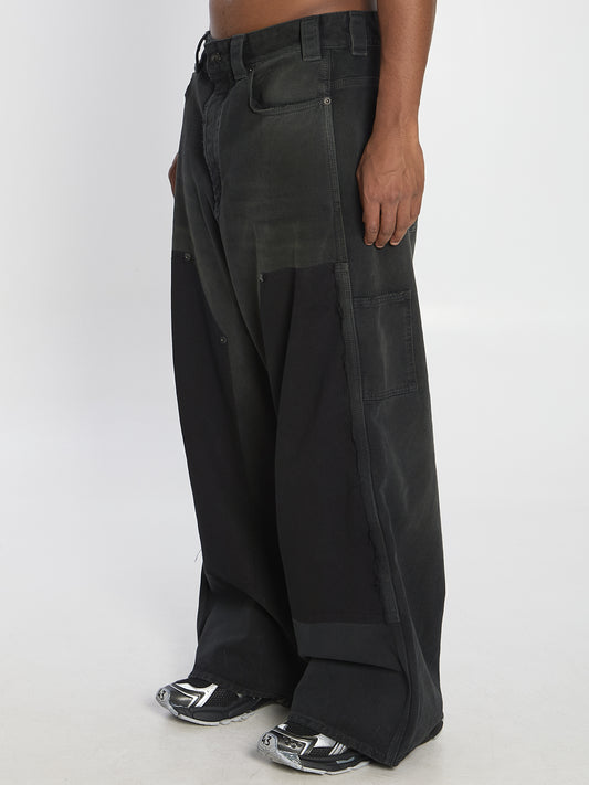 Baggy Ripped Off denim pants