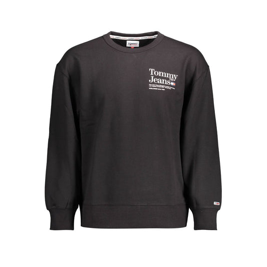 Tommy Hilfiger Black Cotton Men Sweater