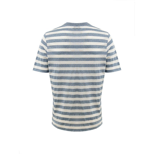 Gran Sasso Blue Cotton T-Shirt