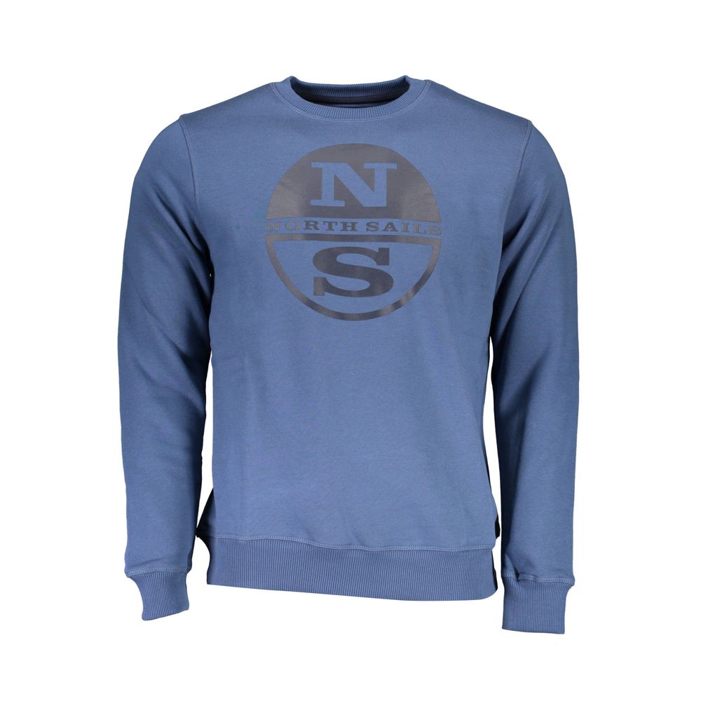North Sails Blue Cotton Men Sweater - Qutton