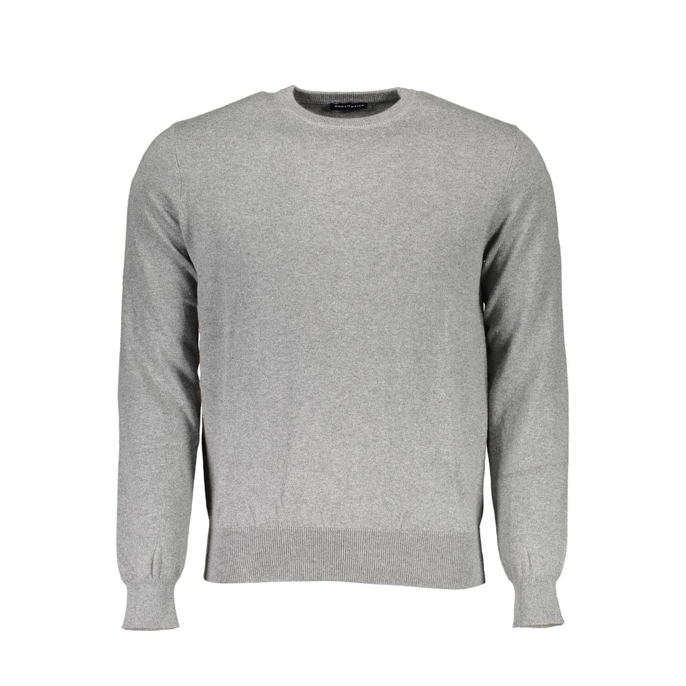 North Sails Grigio Cotton Men Sweater - Qutton