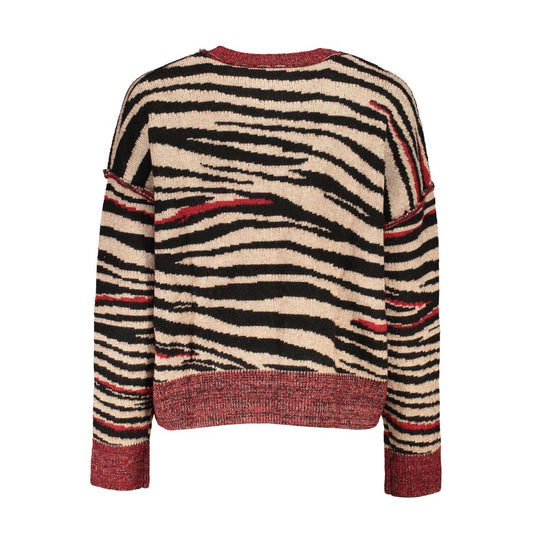 Desigual Red Polyester Women Sweater Turtleneck