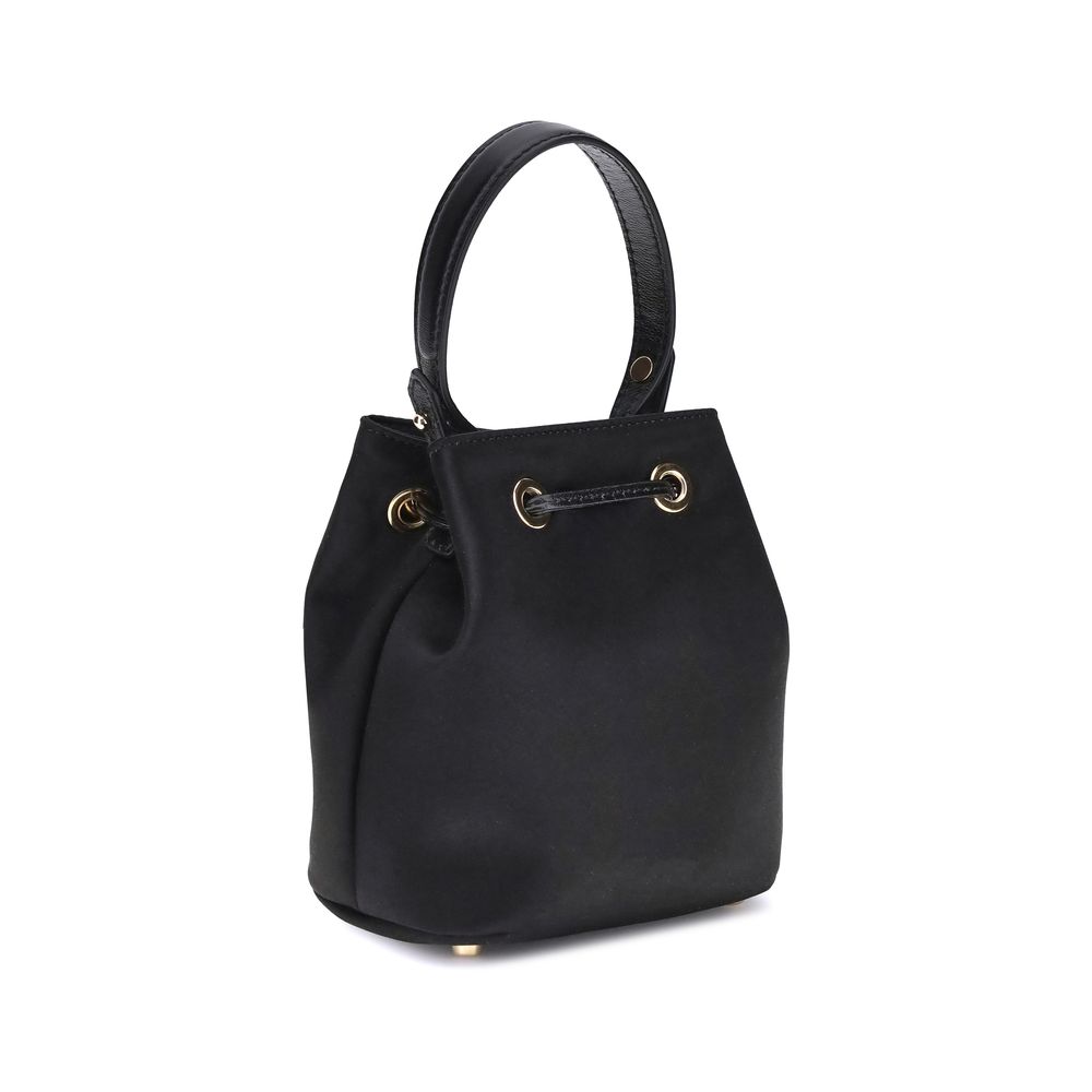 Versace Black Viscose Shoulder Bag