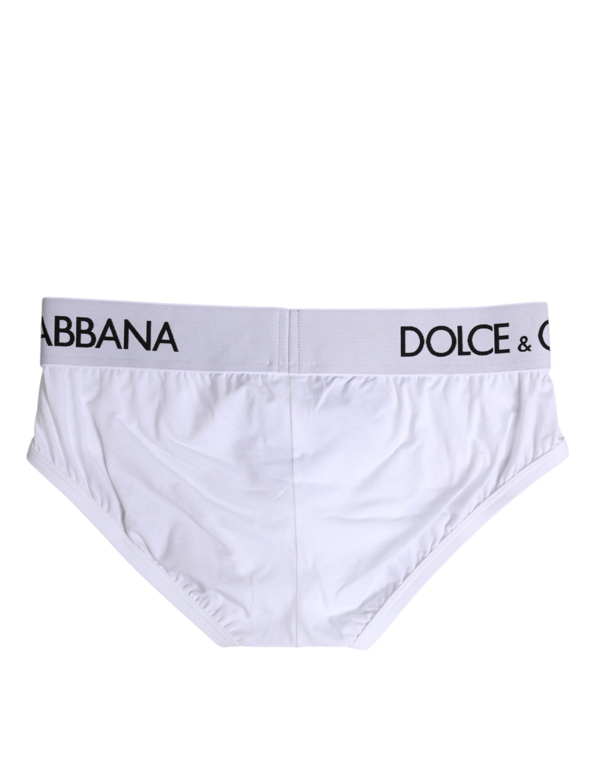 Dolce & Gabbana White Cotton Stretch Regular Brief Underwear