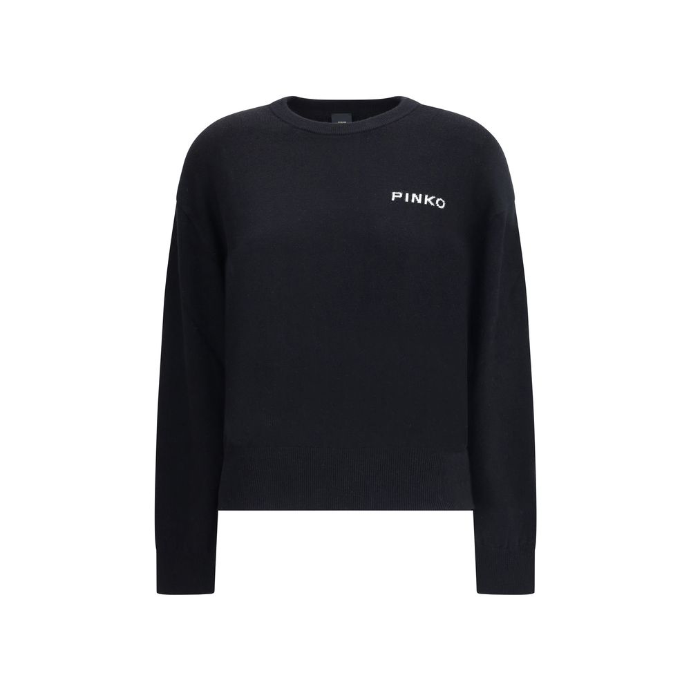 PINKO Black Wool Sweatshirt