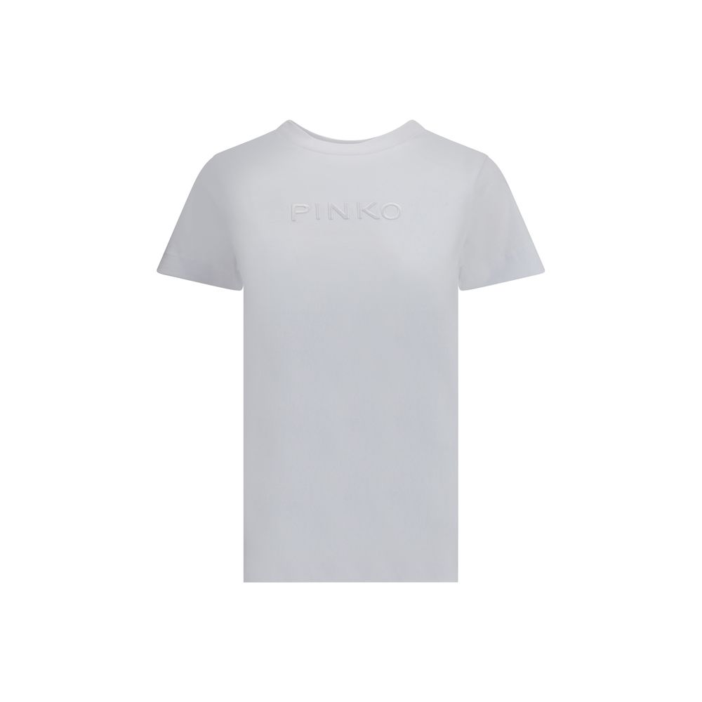 PINKO White Cotton T-Shirt - Qutton