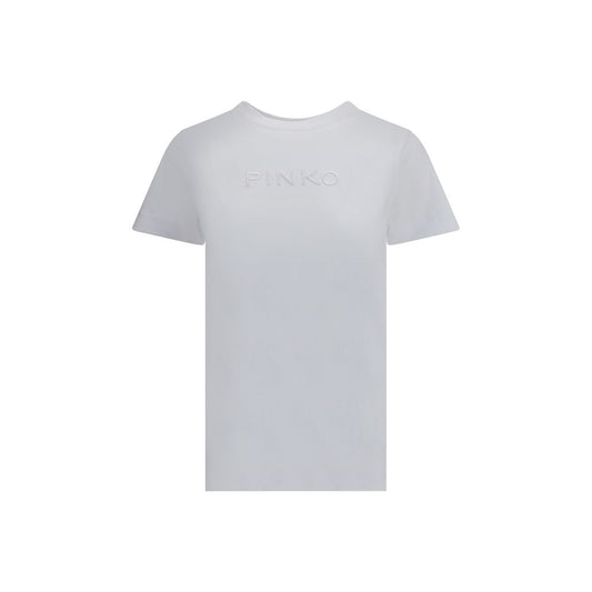 PINKO White Cotton T-Shirt - Qutton