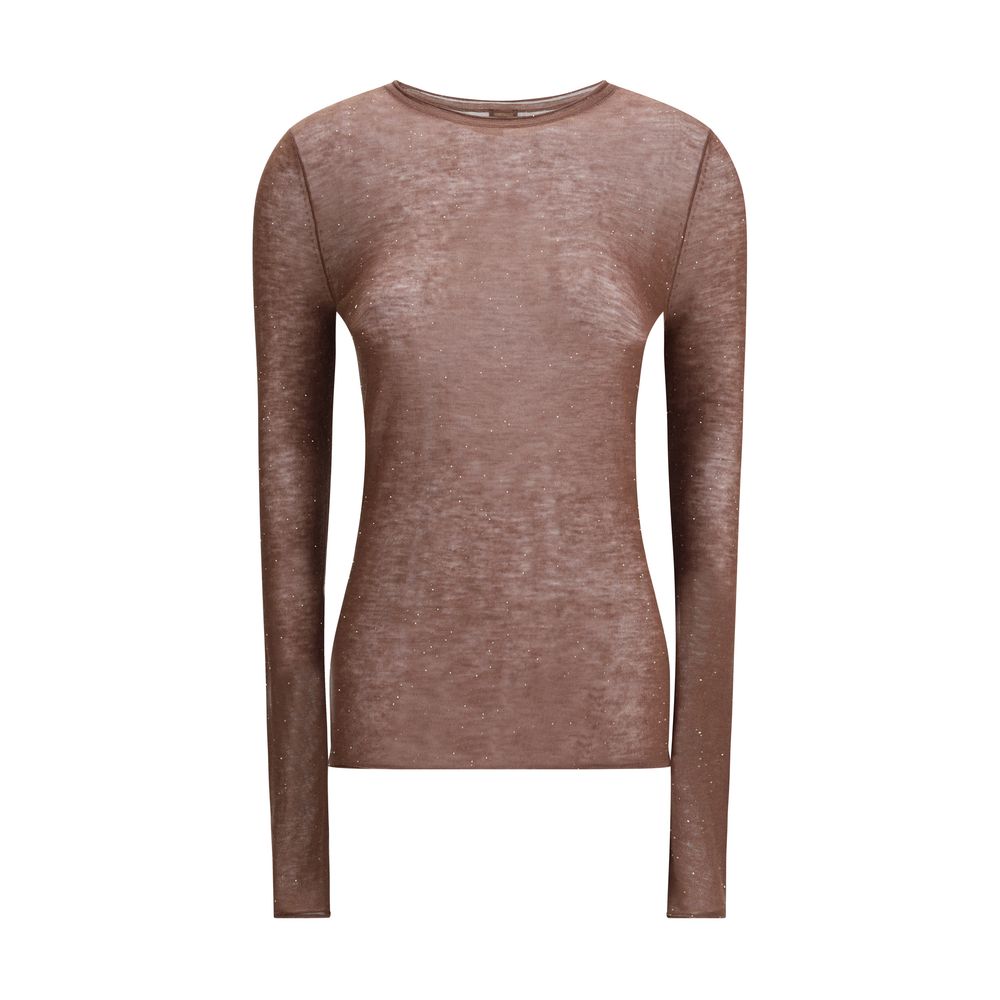 PINKO Brown Wool Sweatshirt - Qutton