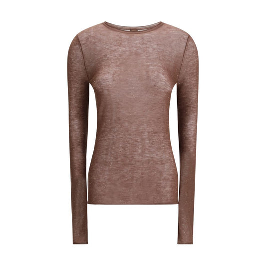 PINKO Brown Wool Sweatshirt - Qutton