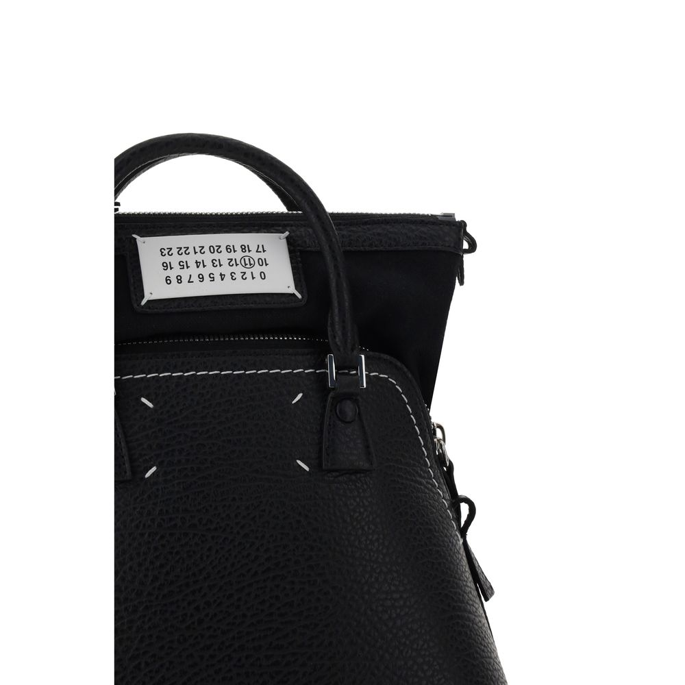 Margiela Black Calf Leather Bos Taurus Handbag