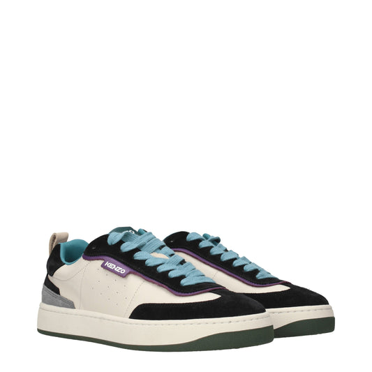 Kenzo Multicolor Leather Low Top Sneakers