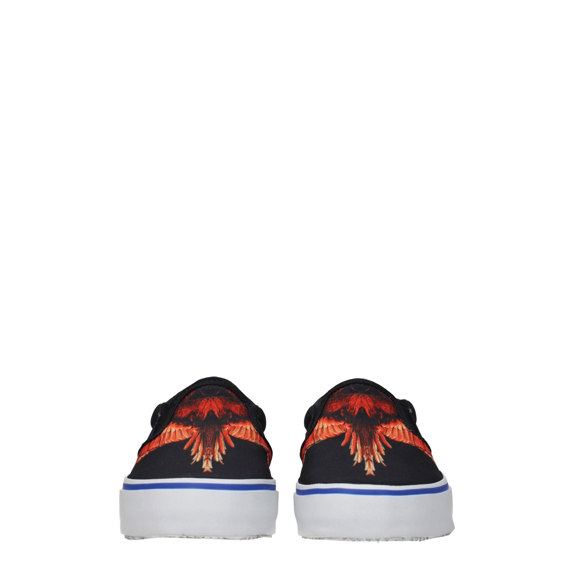 Marcelo Burlon Black Fabric Slip-On Loafers