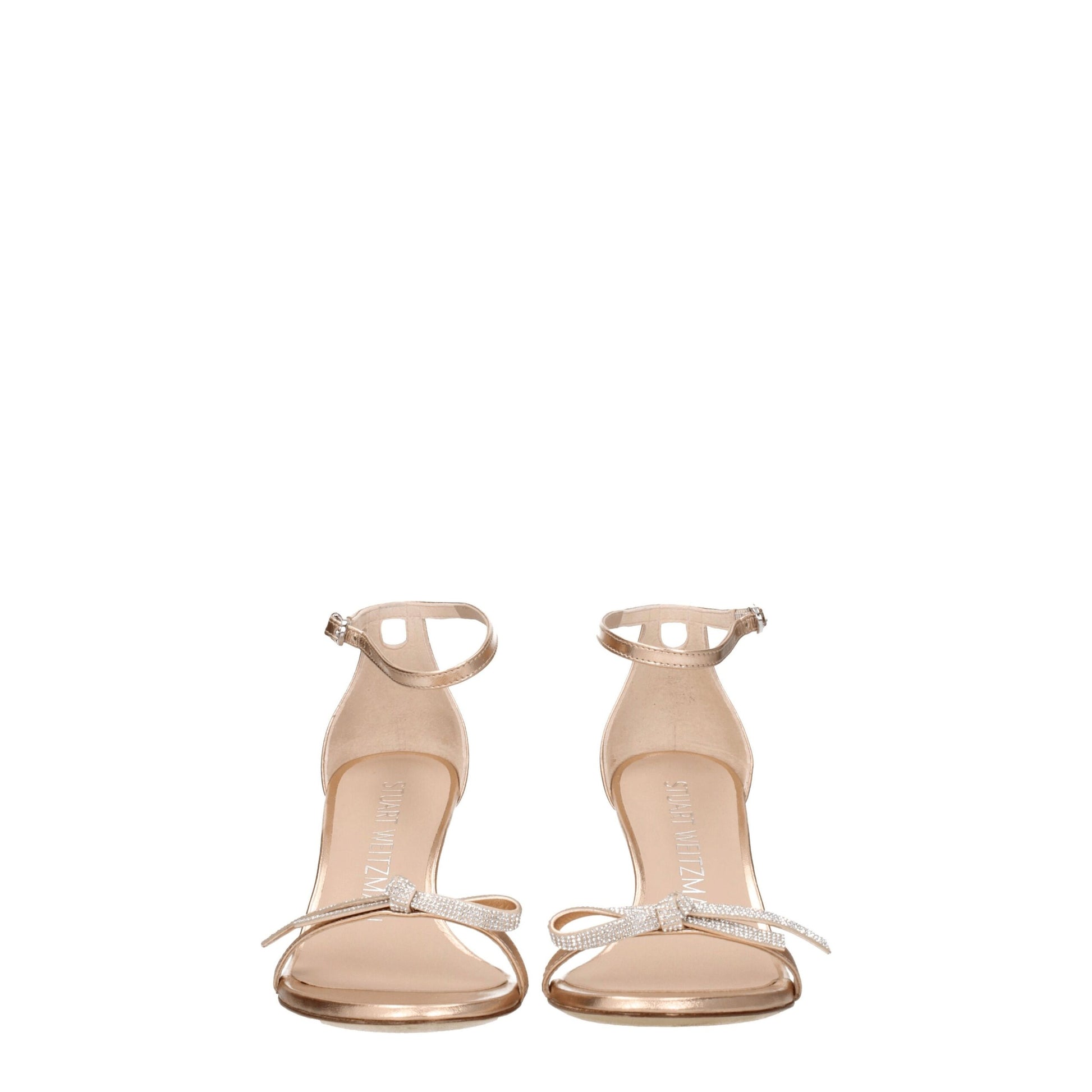 Stuart Weitzman Pink Leather Stiletto Heel Sandals