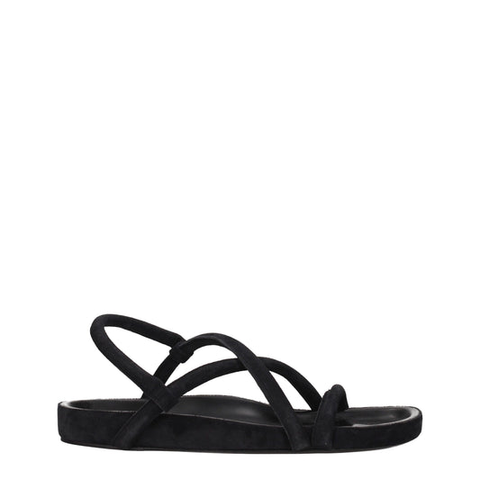 Isabel Marant Black Leather Sandals