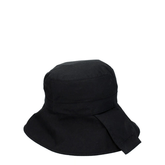 Jacquemus Black Cotton Bucket Hat