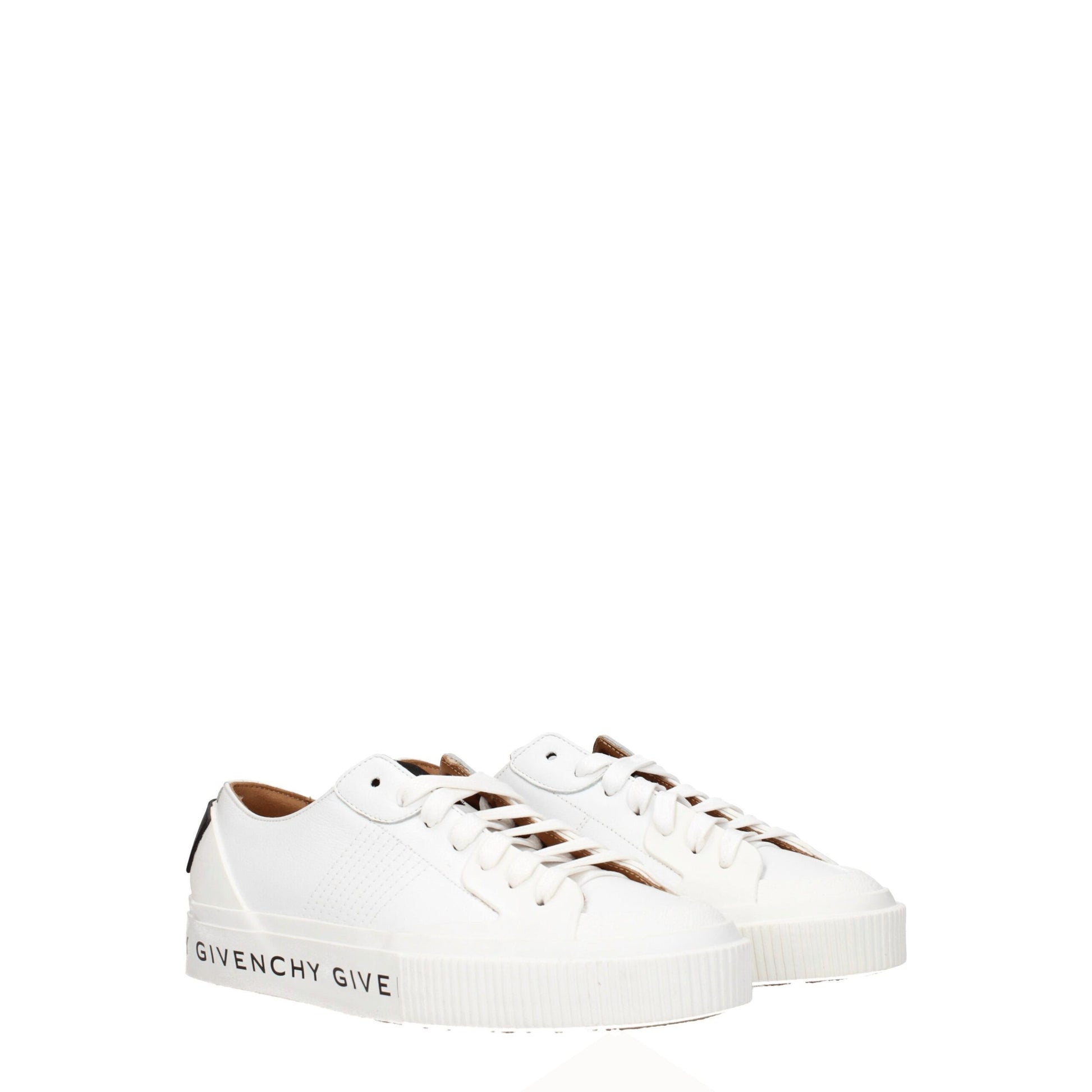 Givenchy White Leather Low Top Sneakers