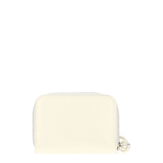 Jil Sander Beige Leather Wallet