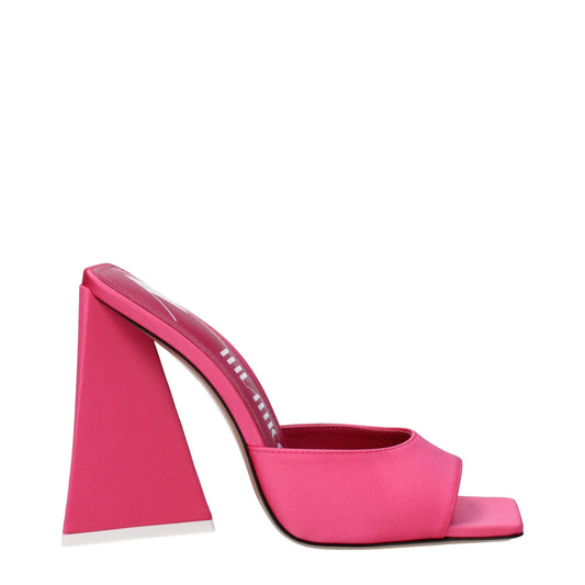 The Attico Pink Fabric Platform Sandals