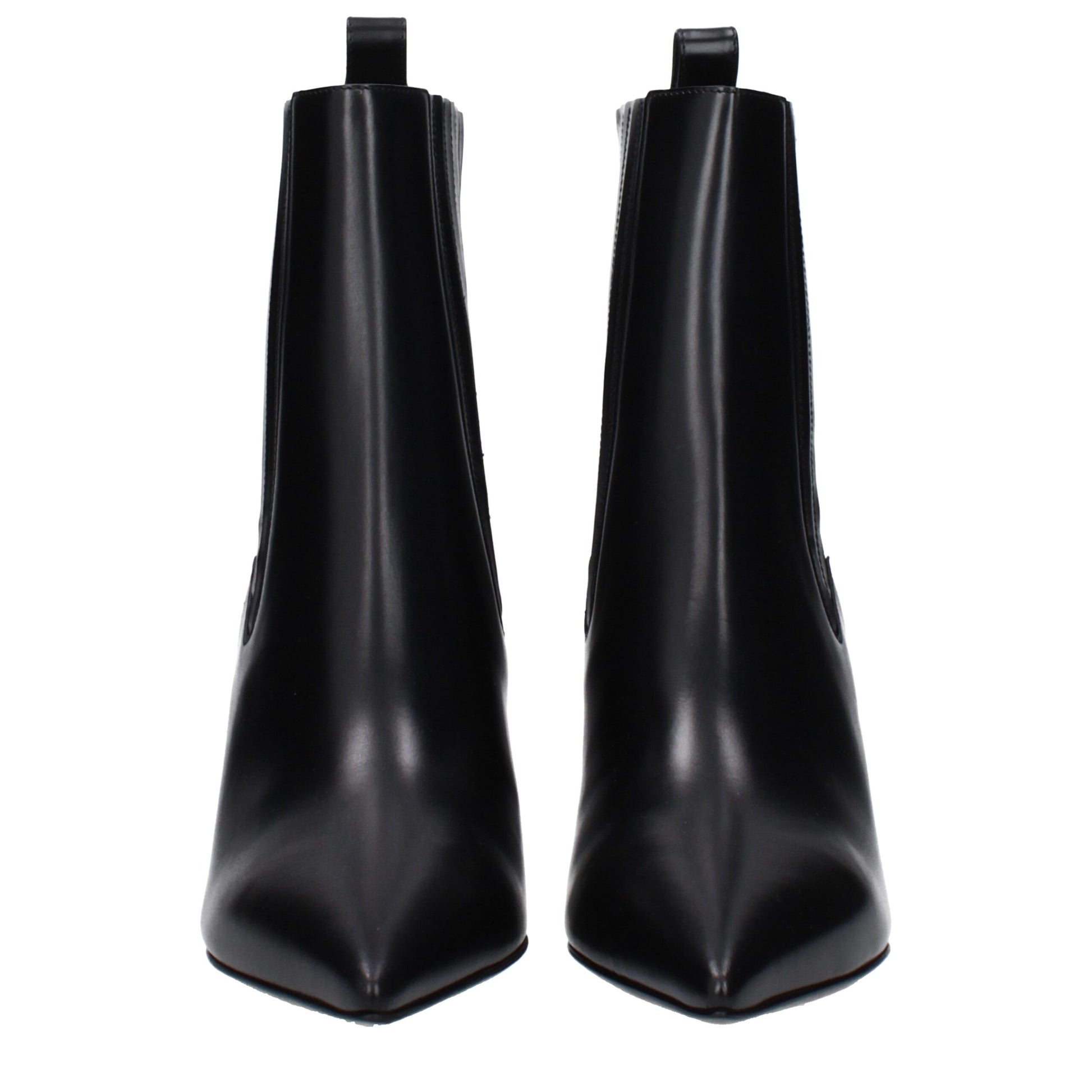 Valentino Garavani Black Leather Ankle Boots