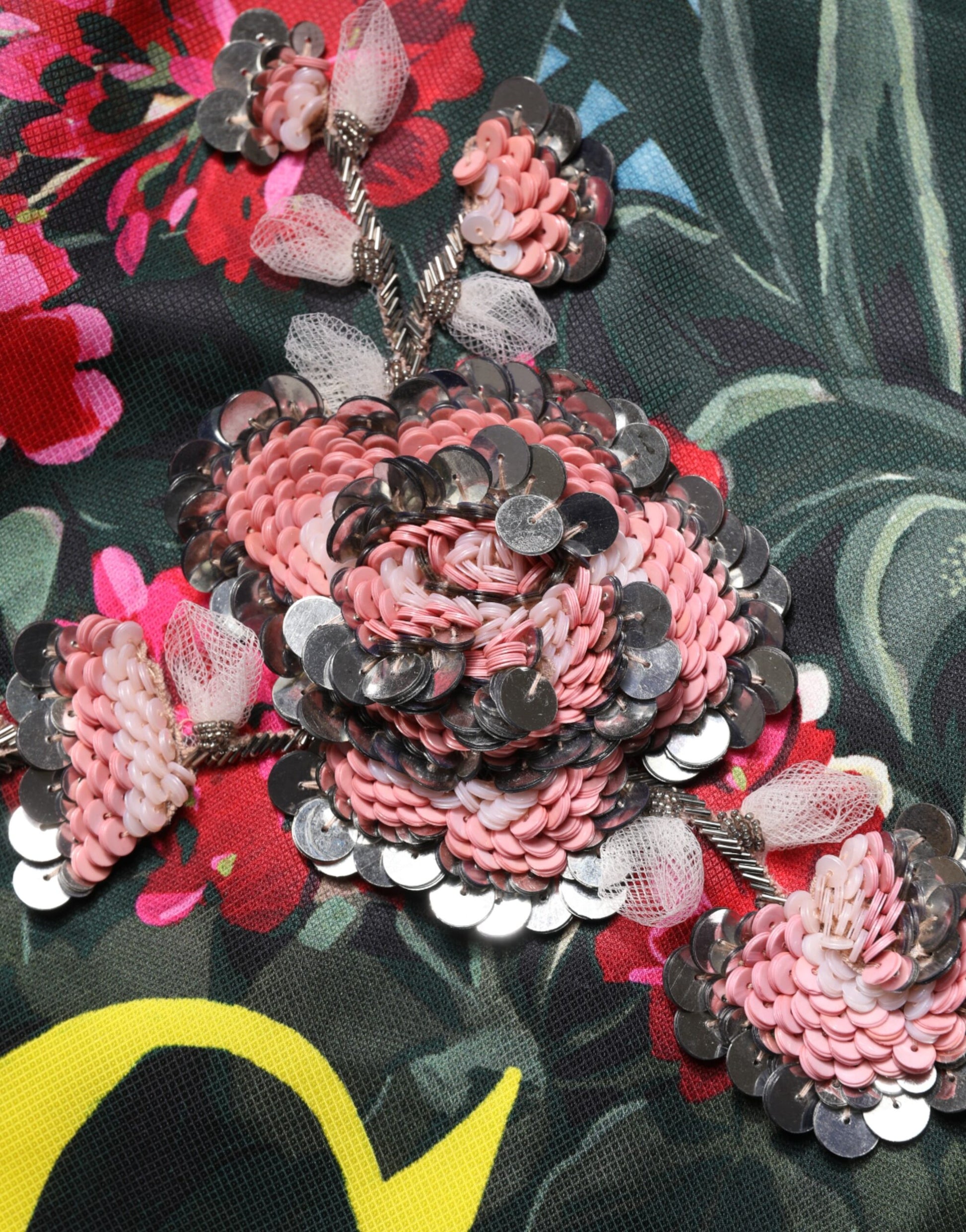 Dolce & Gabbana Multicolor Crystal Embellished A-line Mini Dress