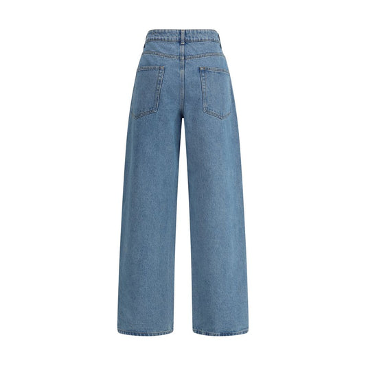 Rohe Blue Cotton Relaxed Fit Jeans