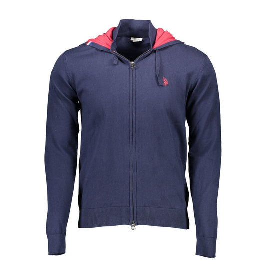 U.S. POLO ASSN. Blue Cotton Men Cardigan