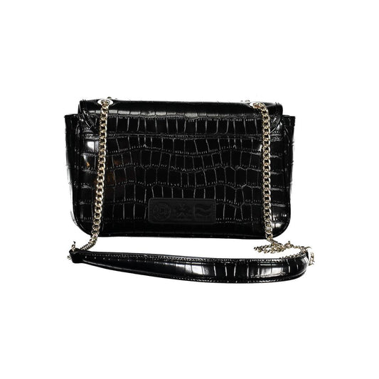 La Martina Nero Poliuretano Women Shoulder Bag